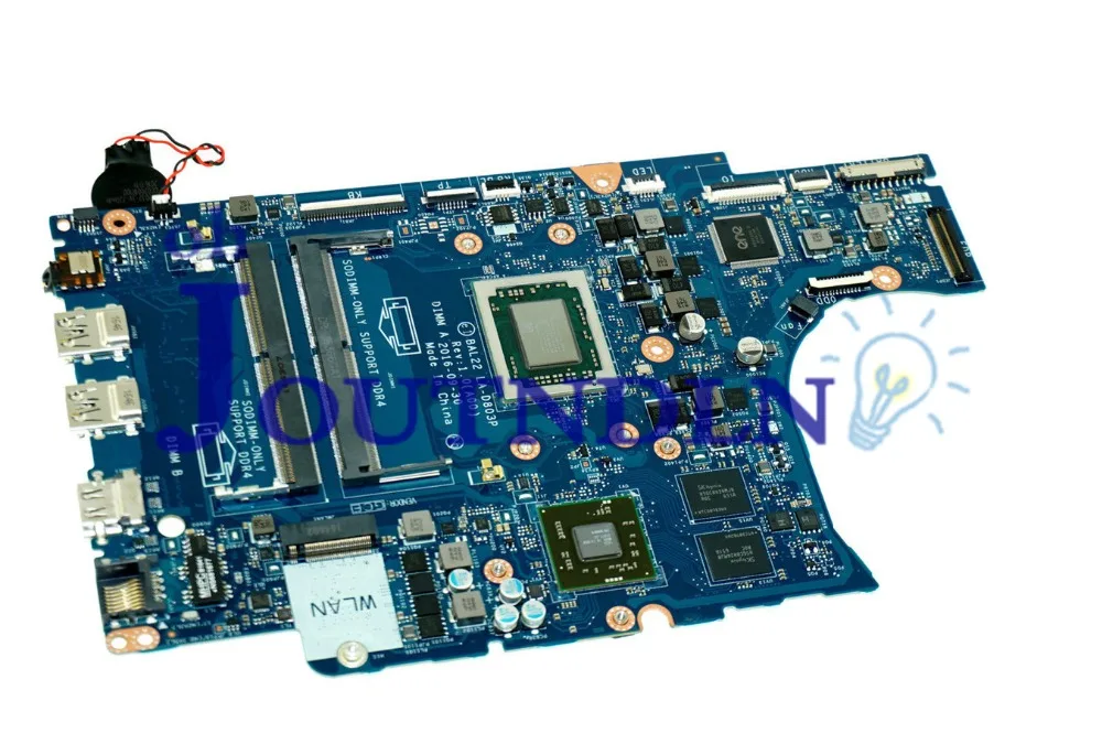 Материнская плата JOUTNDLN для ноутбука Dell Inspiron 15 5565 с/A12-9700P CPU DDR4 BAL22 LA-D803P G89K3 0G89K3 CN-0G89K3