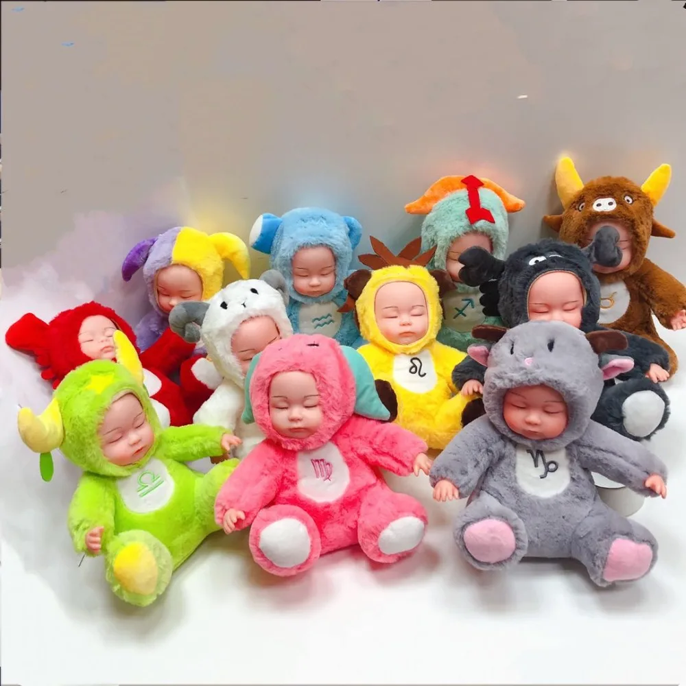

Mishatoys Baby Sleeping Rabbit Plush zodiac sign Doll gift new year Birthday for girls and boys lol dolls shipping from russia