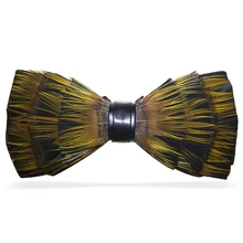 Мужской модный галстук ручной работы галстук-бабочка натуральный перо Женский Галстук Papillon Kravat Gravata цвет галстук ручной работы