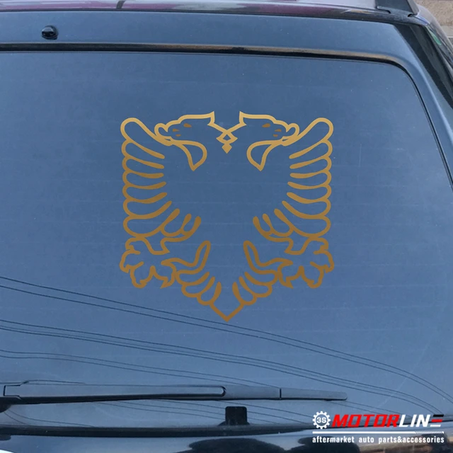 Albania Double headed Eagle Decal Sticker Albanian Car Vinyl die cut no