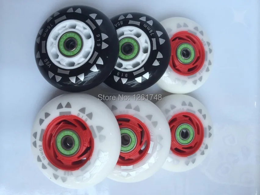 

8 wheels! Free delivery skate wheels / flat flower skate wheels / Brush Street Wheels 72mm76mm80mmPU85A