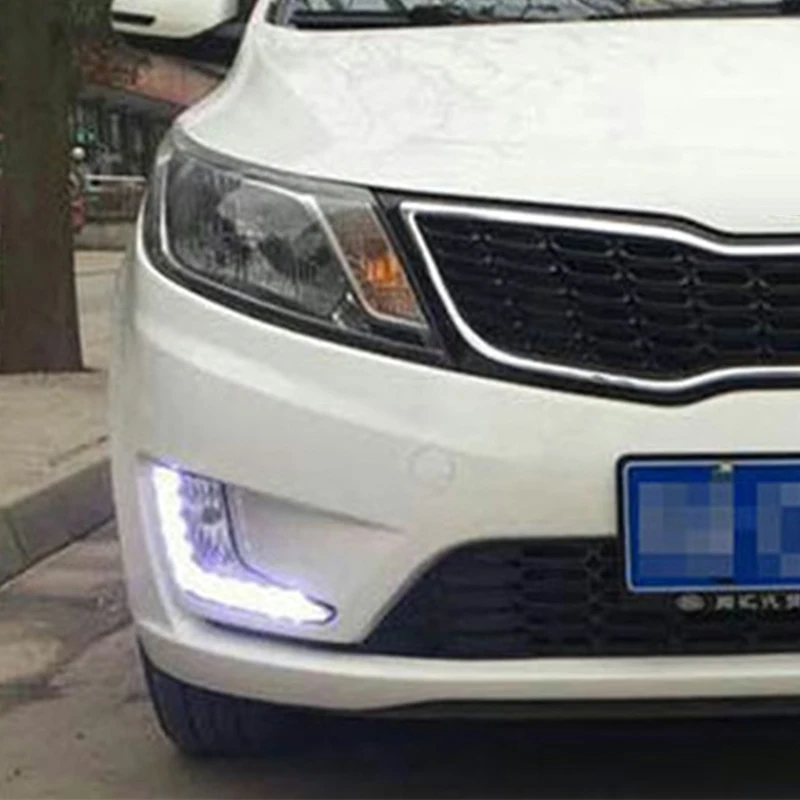 Hlxg 12V светодиодный DRL автомобильный дневный ходовой светильник Дневной для Kia K2 2011