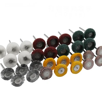 

30pcs T type Polishing Wheel Jewelry Metal Micro-Electronic Dremel Accessories for Rotary Tools Polishing Brush tool