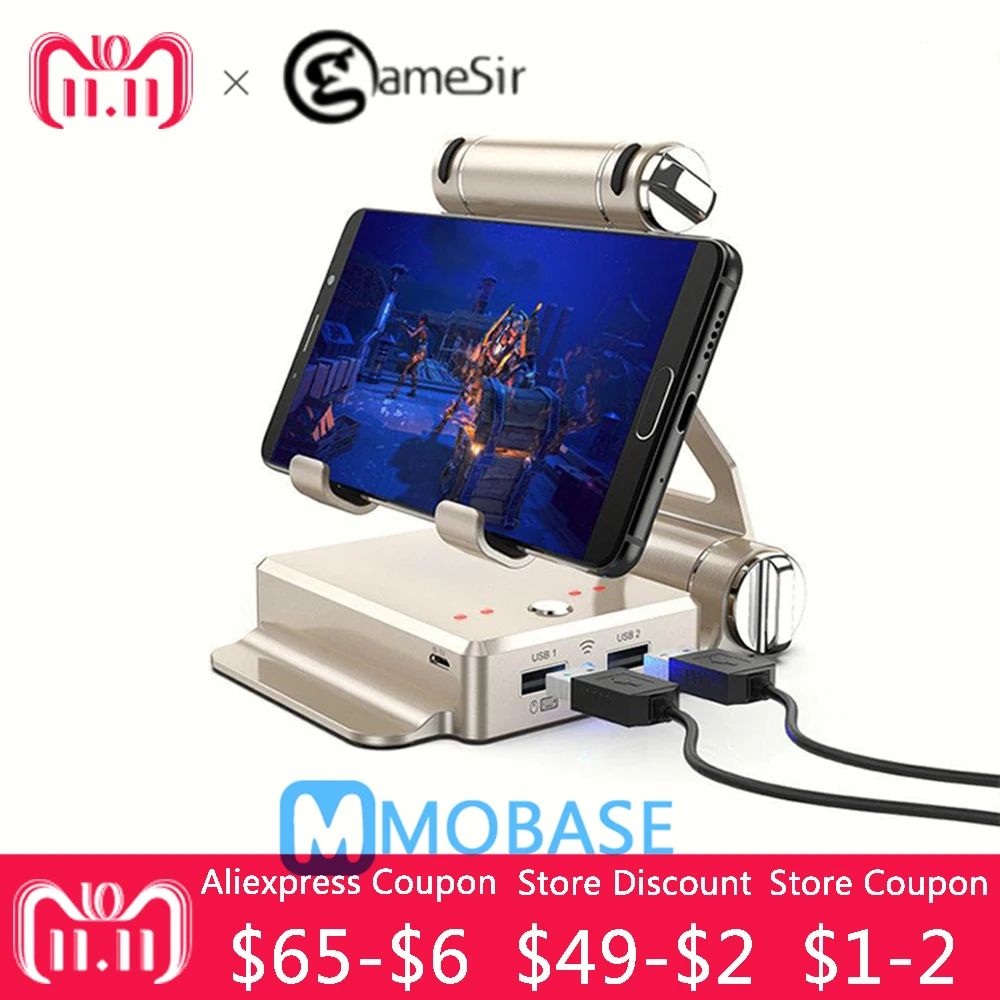 

GameSir X1 BattleDock Converter Keyboard and Mouse Adapte for Mobile games, AoV,Mobile Legends, RoS, Knives Out, Free Fire