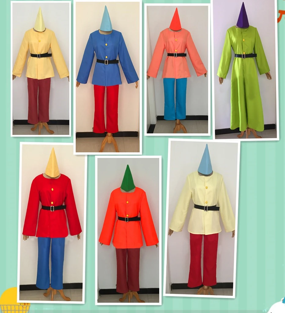 

Anime Seven dwarfs Cosplay Costume Full Set cos custom any size