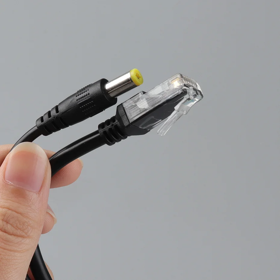 ZSVEDIO IP камера PoE сплиттер 48 В вход и 12 выходная мощность через Ethernet адаптер пусть DC