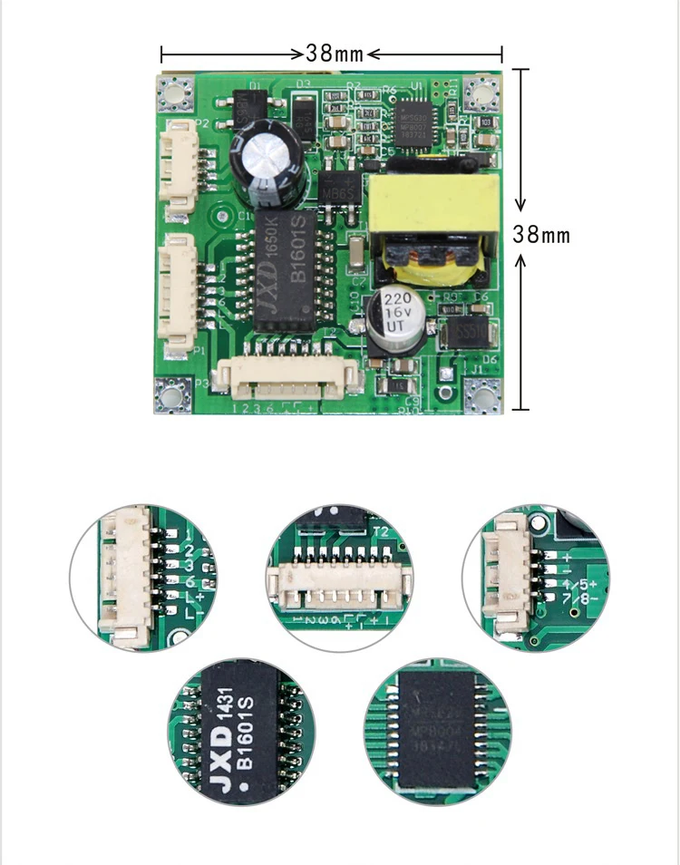 48V вход 38*38 мм ip камера объединения модулей poe, ip камера, зарядная Модульная плата