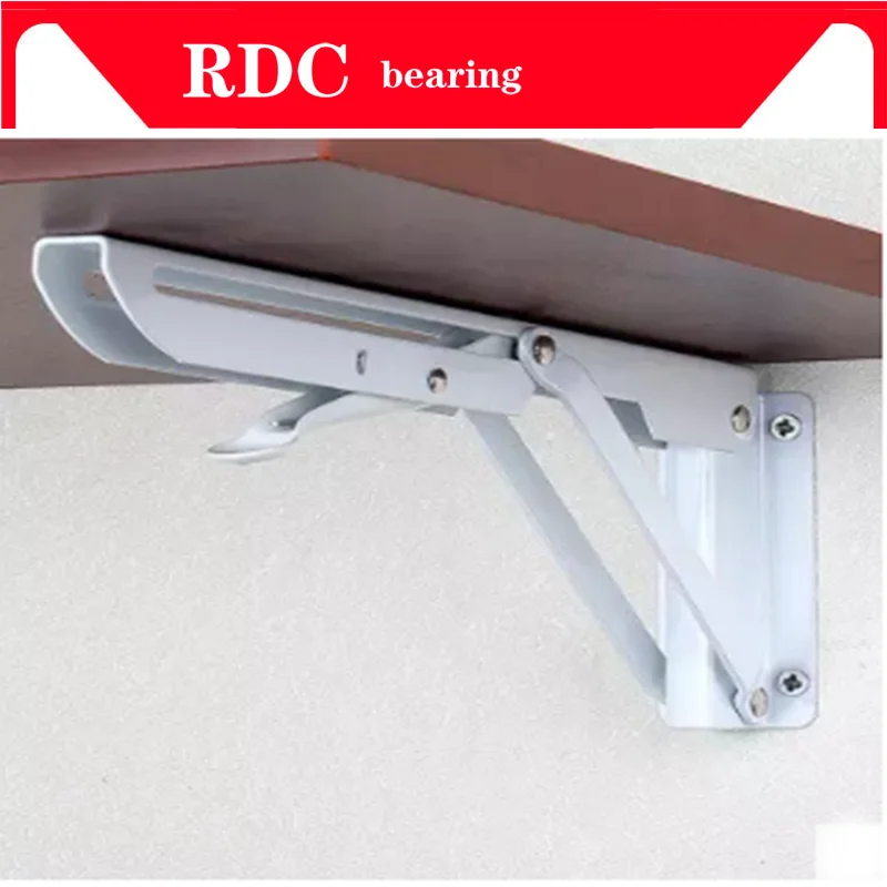 Free shipping 2Pcs Thickened Folding Bracket Triangular Metal Release