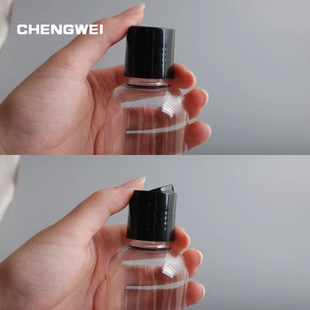 

200ml 10Pcs PET Plastic With Flip Top Cap Empty Bottle Shampoo Lotion Cleanser Refillable Cosmetic Container Bottles