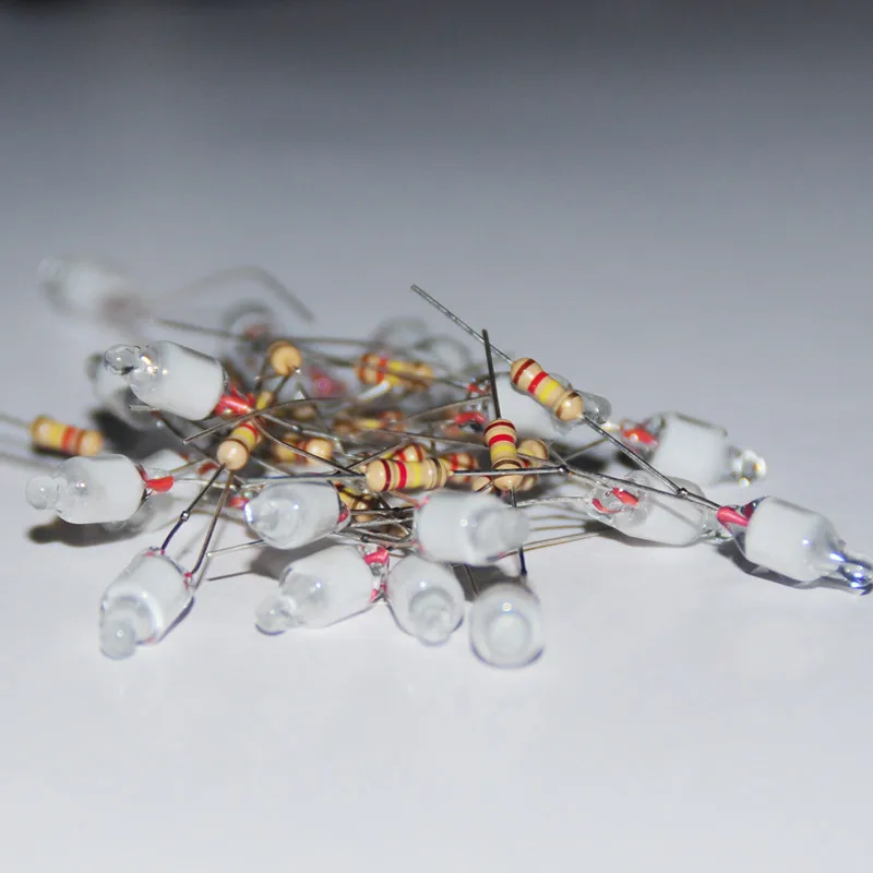 20pcs Neon Bulb Indicator 6X16mm Lampada Lampe Rotes Neonlicht 6mm Neon-Light