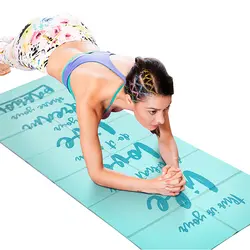 8 мм Нескользящие складной ПВХ йога коврики для фитнеса Тонкий Йога тренажерный зал упражнения складной коврик открытый сложенные колодки