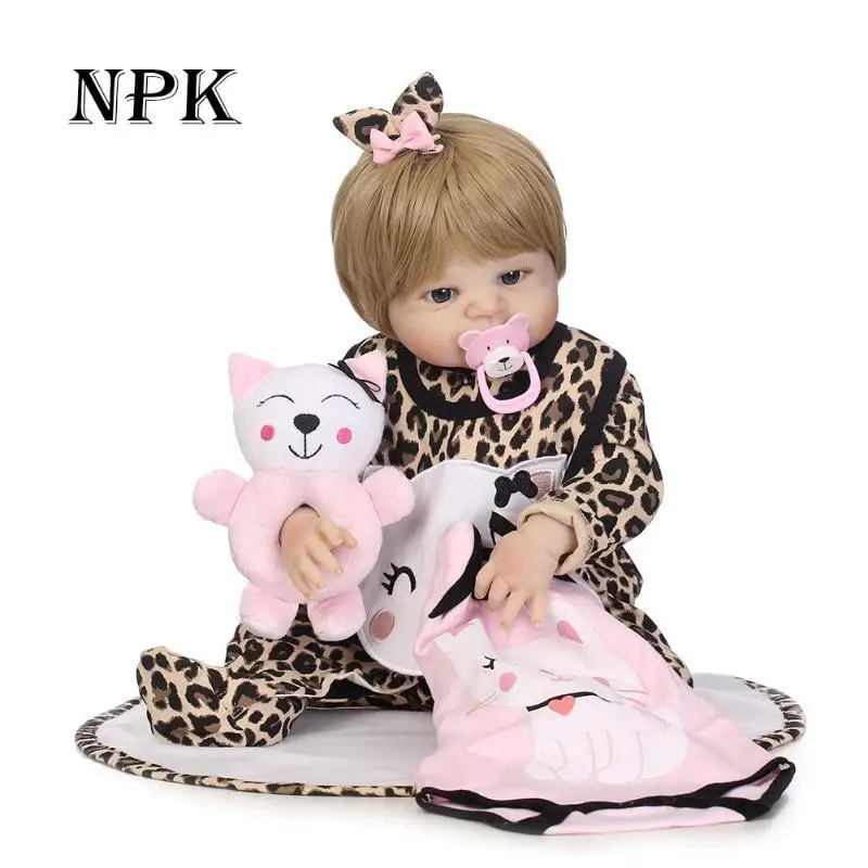 

NPK Authorized Cute Soft Realistic Simulation Reborn Doll Lifelike Dolls Pretend Play Safe Silicone Can Be Kissed Low Price