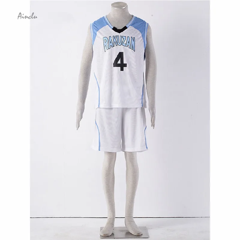 Ainclu Костюм Аниме Kuroko no Basuke RAKUZAN школьная баскетбольная форма Одежда Akashi Seijuro