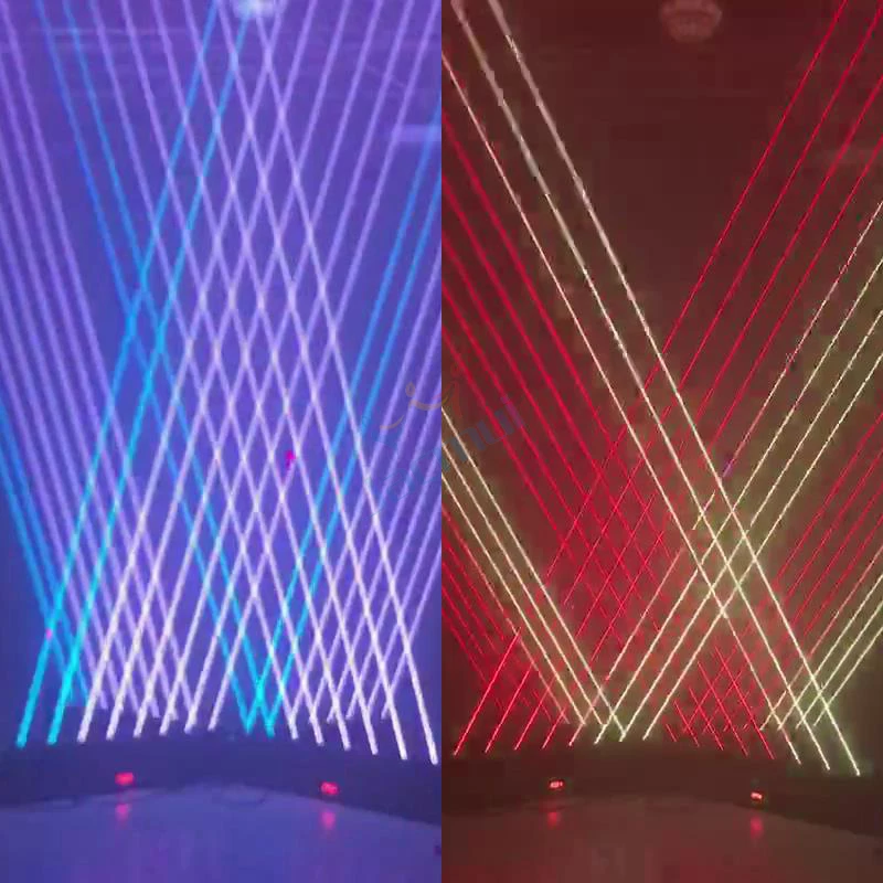 8 глаз RGB Полноцветный движущийся головной Луч лазерный свет для дискотеки линейное барное сценическое освещение