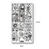 1Pc Halloween Series Celebration Nail Stamping Plate Cute Skull Pattern DIY Nail Art Image Stamp Stamper Manicure Template C17 2