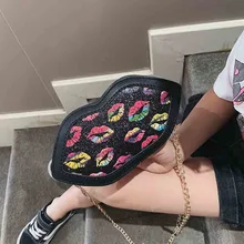 Сумки для женщин модные детские милые губы кожаная сумка через плечо мягкая сумка на плечо сумка-мессенджер bolso mujer#2