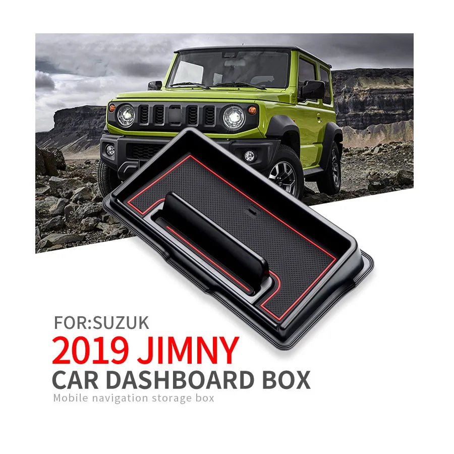 

Car Central Armrest Storage Box Container Holder Tray Car Dashboard box navigation for Suzuki Jimny 2019 Auto accessories