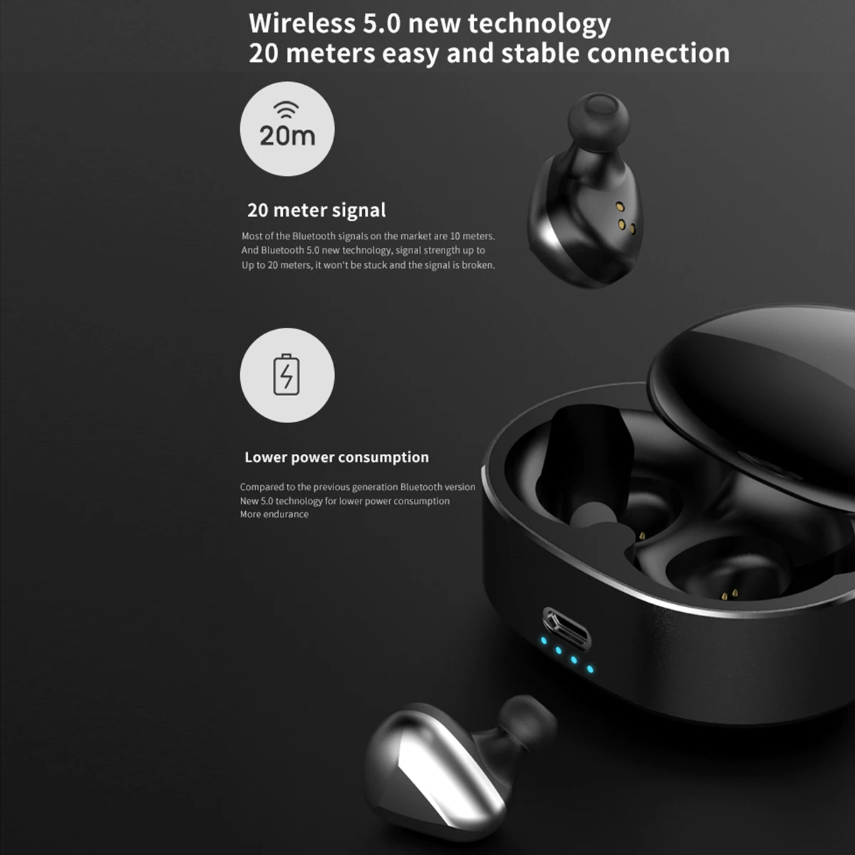 Bluetooth 5,0 TWS наушники настоящие беспроводные наушники стерео наушники-вкладыши гарнитура наушник