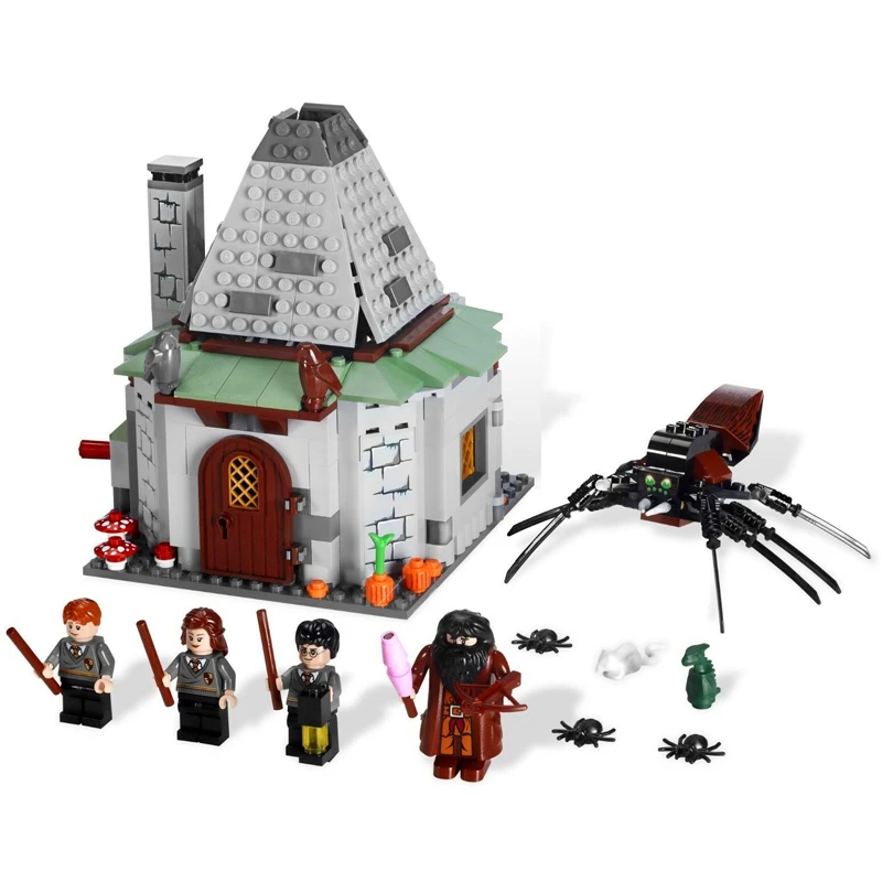 

LELE 39157 Harry Potter Hagrid's Hut Hogwarts School Building Blocks Brick Compatible LegoIN 4748 Playmobil Toys For Children
