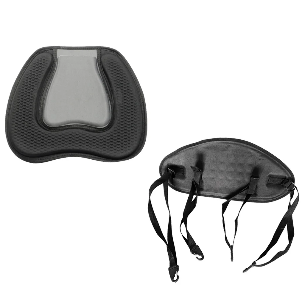 Black Comfy Kayak Back Rest Seat Support & EVA Padded Seat Cushion