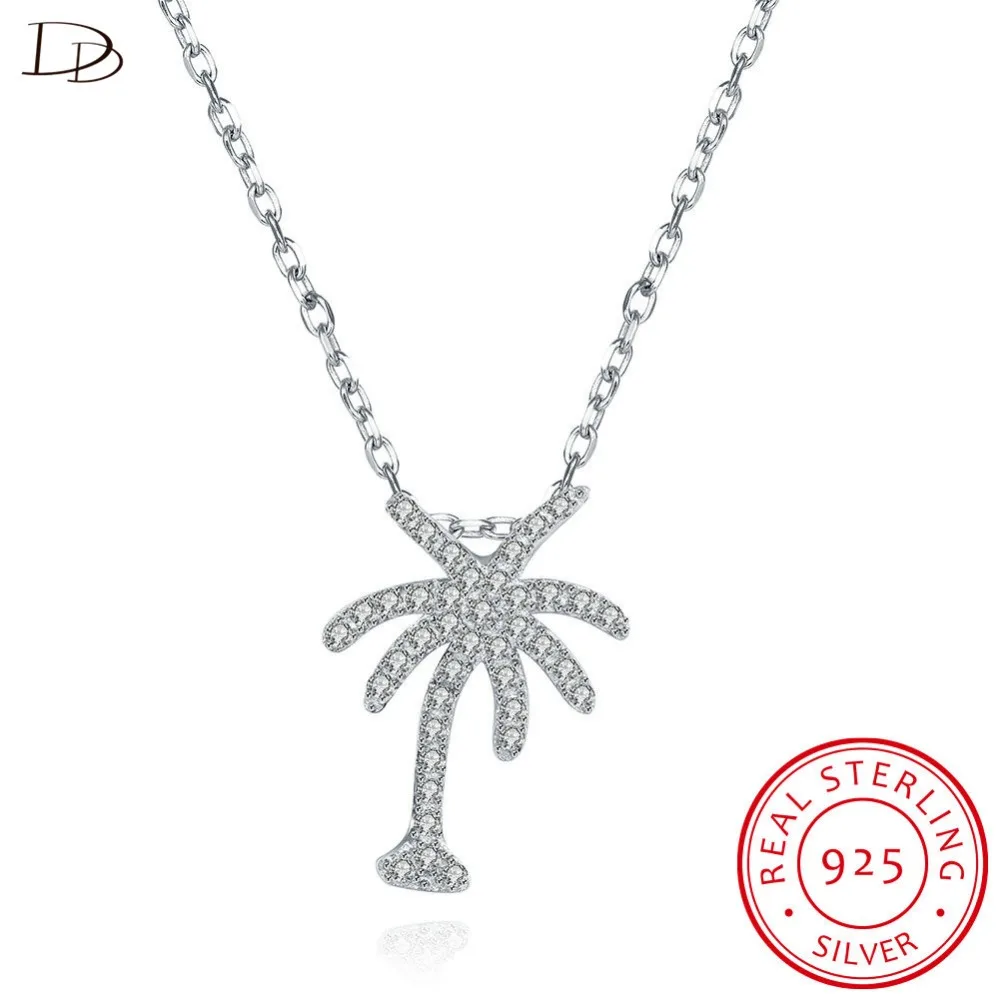 tropical coconut trees choker necklace 925 sterling silver jewellery