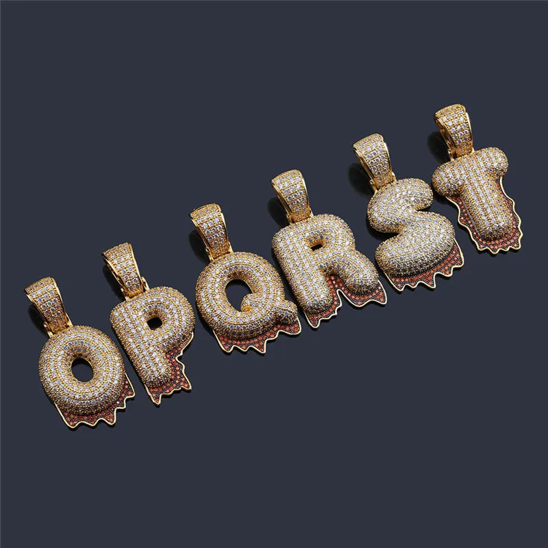 drip bubble letter necklace11