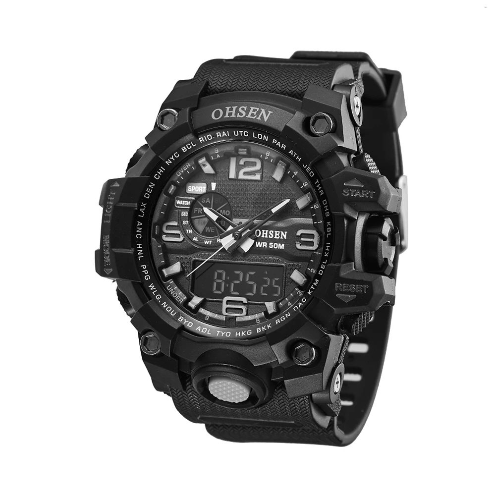 

Digital Watches Men Waterproof Sport Watch Male Quartz Chronograph Clock erkek kol saati reloj