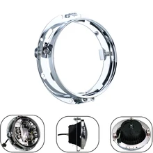 7 inch Motorcycle Round Headlight Mounting Bracket Ring Pedestal Lamp Support Ring For Harley Touring Softail Fatboy Dyna