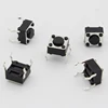 50pcs/lot 6x6x4.3MM 4PIN G89 Tactile Tact Push Button Micro Switch Direct Plug-in Self-reset DIP Top Copper Free Shipping ► Photo 3/5