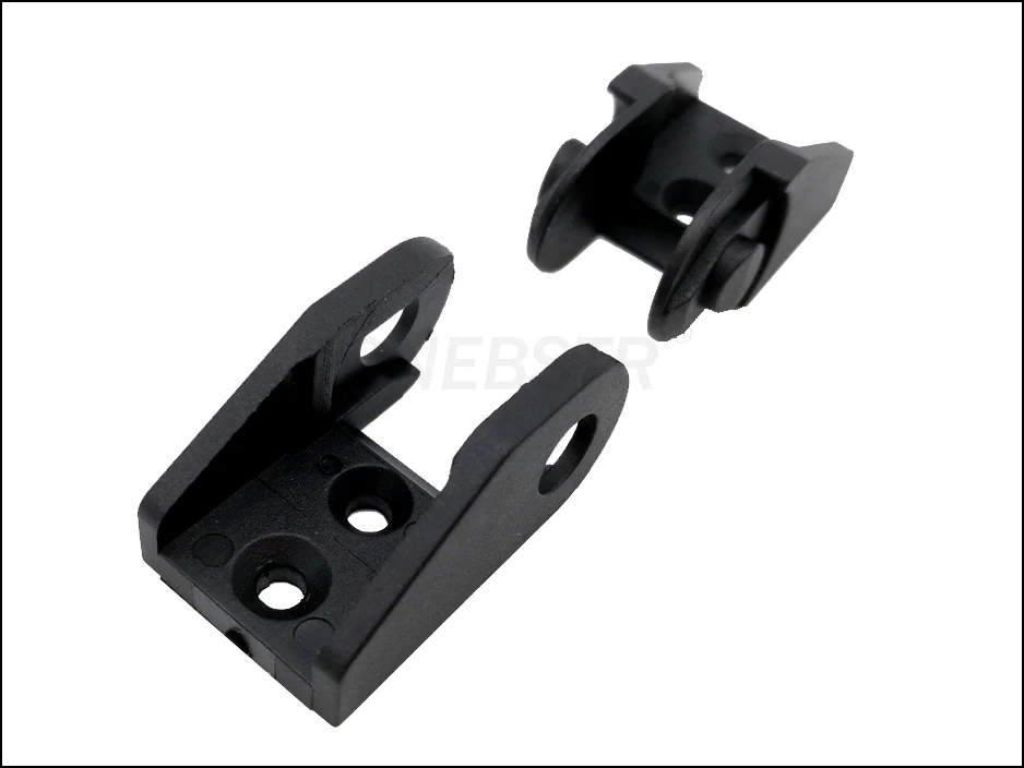 JFLO One Pair of 10x10 Towline Drag Chain Joints Bridge non opening end Connectors Plastic Cable Wire Carrier 6