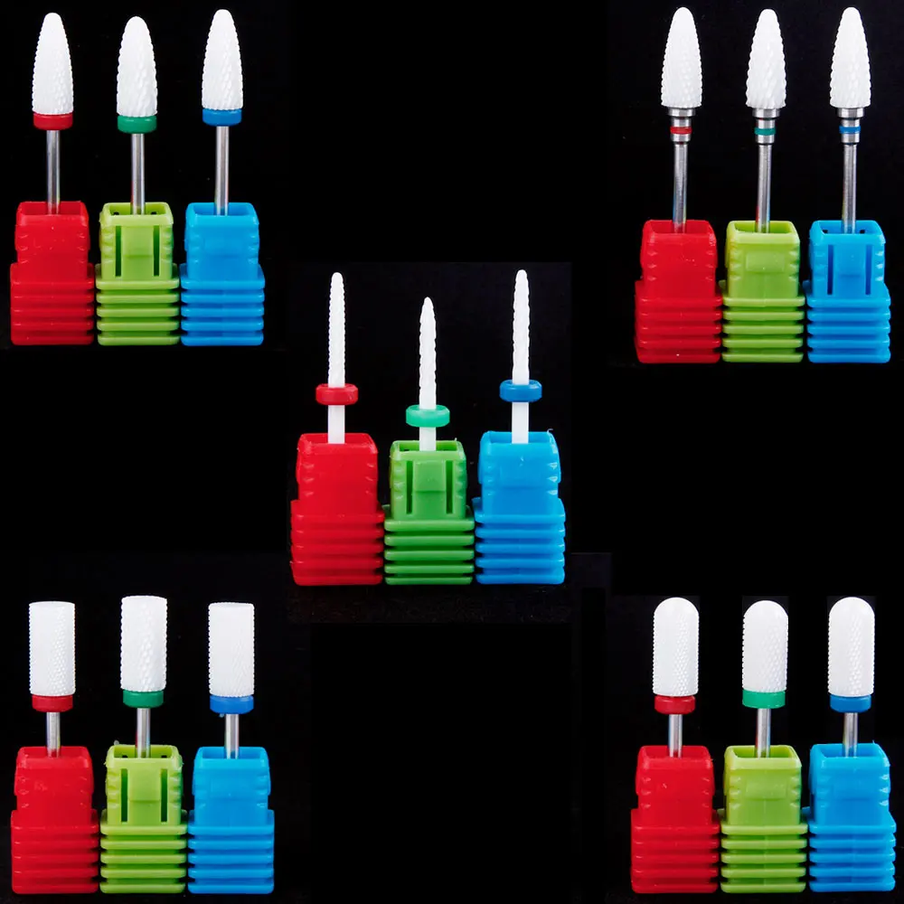 

Ceramic Nail Drill Bits Electric Manicure Machine Accessories Rotary Apparatus for Nail Files Manicure Cutter Nail Art Tools