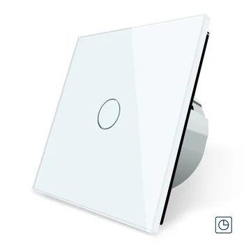 

Livolo EU Standard Timer Switch, (30s delay), 3 Color Crystal Glass Panel, Light Touch Switch+LED Indicator