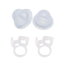2ピースシリカゲル乳首吸引器コレクター+ 2ピースniplette固定クリップ処理救済用フラット倒立乳首吸盤プラー(China)