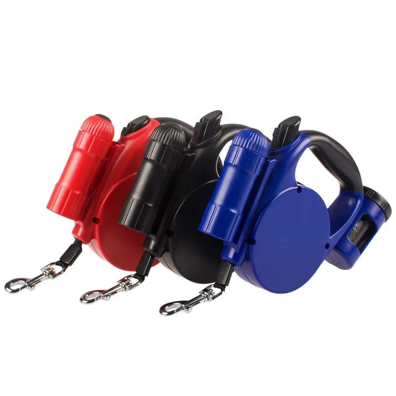 

Pet Leash With Lights With Dispenser 5 Meters Retractable Dog Leash