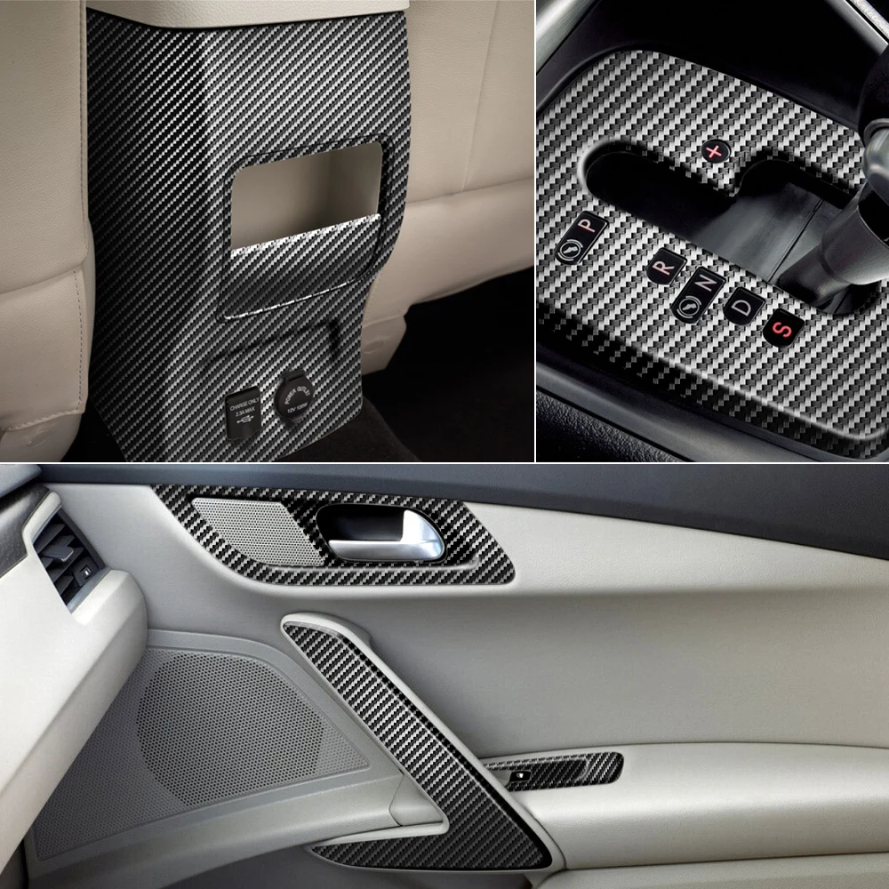 3D Автомобильная наклейка из углеродного волокна для Peugeot 307 206 207 Jeep Ford Focus 2 3 VW Polo Golf