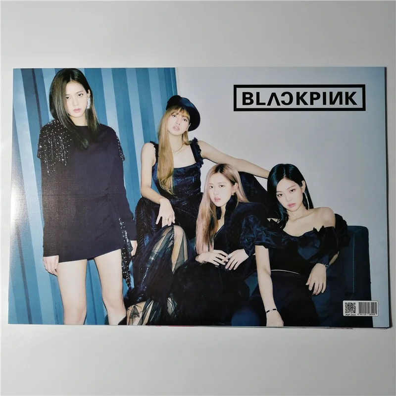 8*(42x29 см) Новые черные Розовые настенные плакаты Наклейки подарок Роза Лиза JISOO kpop вокруг подарка