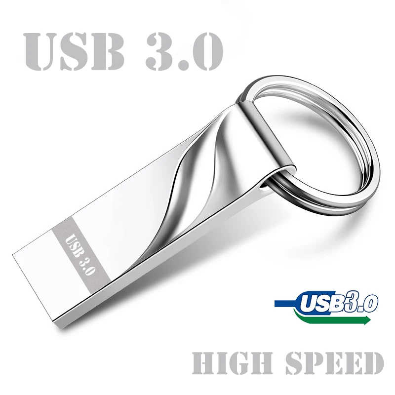 Usb 3,0 флеш-накопитель 64GB с логотипом на заказ, USB флеш-накопитель 4GB 16GB 32 GB, металлический флеш-накопитель Usb3.0, карта памяти, водонепроницаемый диск на ключ - Цвет: USB 3.0