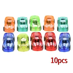 10 шт./компл. детские игрушки отступить мини-автомобиль Пластик милые игрушки автомобиля для детей детские развивающие подарок (разные