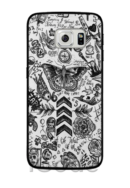 One Direction Tattoos Phone Cases Cover for Samsung Galaxy S3 S4 S5 Mini S6 Edge A3