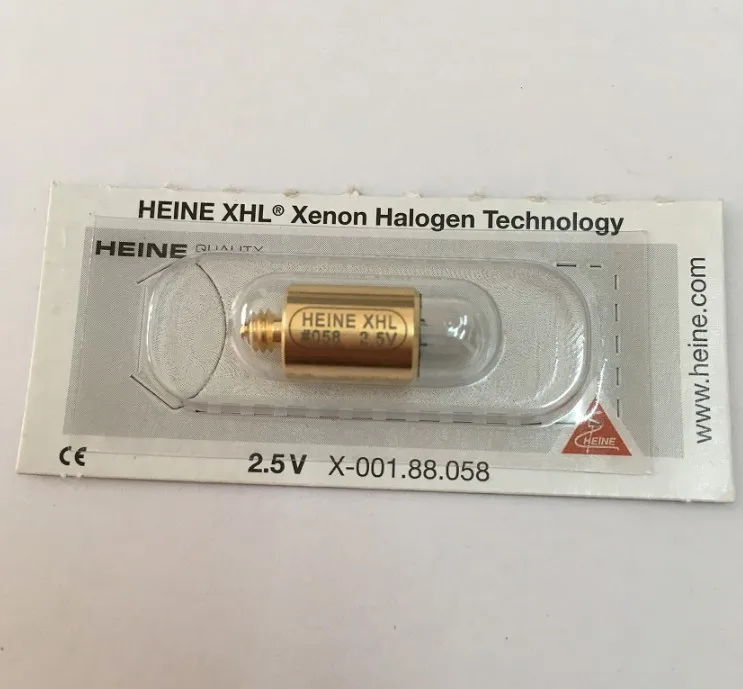 

Heine XHL #058 2.5V,X-001.88.058,xenon halogen lamp,retinoscope HRF 2 spot ophthalmic diagnostic,propper bulb,X-01.88.058