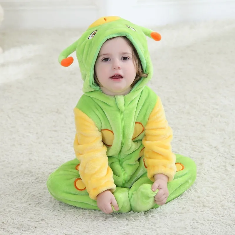 

Autumn Animal Baby Romper Boy Girl Hello Kitty Cartoon Jumpsuit Pajamas Warm Autumn Winter Cute Children Flannel Zipper Clothes