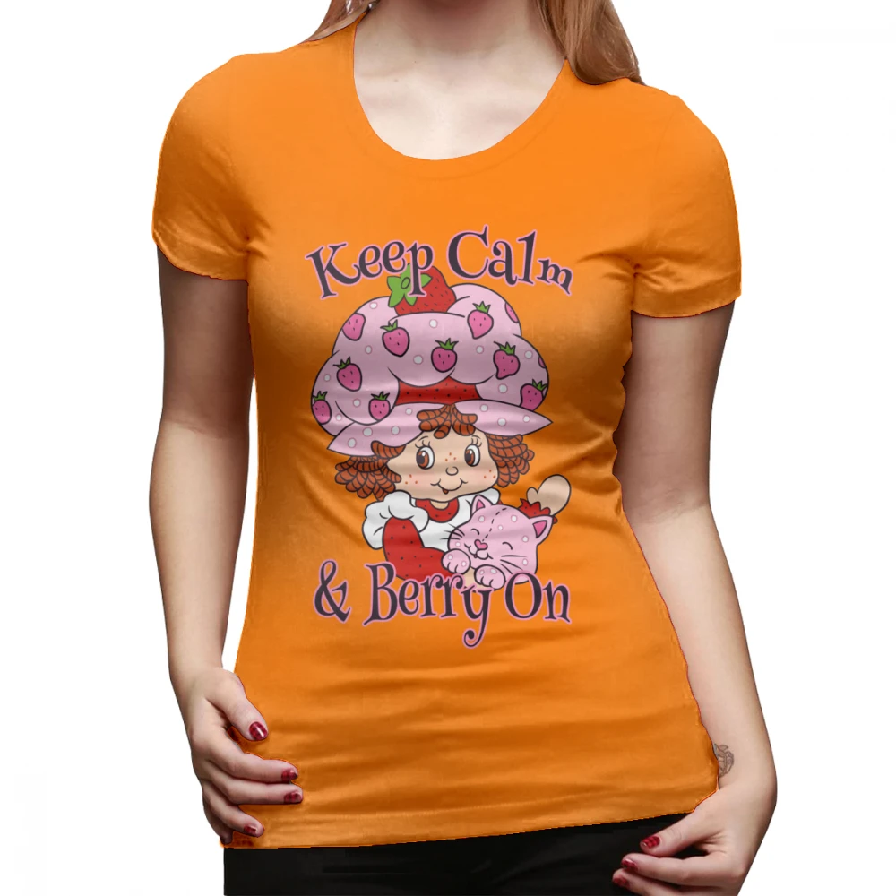 Ragdoll Cat Футболка Keep Calm And Berry On футболка уличный стиль хлопчатобумажная Женская футболка XXL принт зеленый О образным вырезом Женская - Цвет: Оранжевый