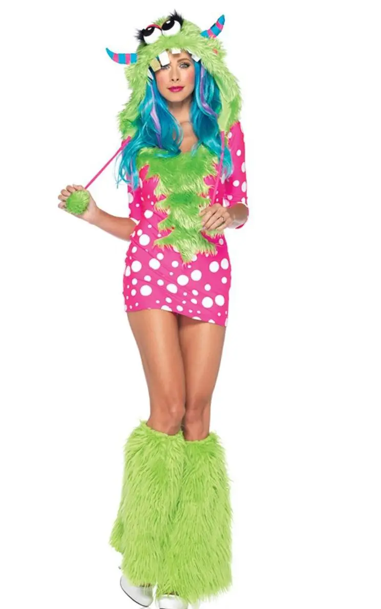 Beautiful Halloween Monster Costumes Furry Costume Women