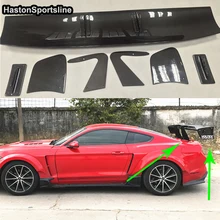 Mustang Voltex Стиль углеродного волокна комплект задней части кузова спойлер багажника крыло для Ford Mustang- автомобиль-Стайлинг