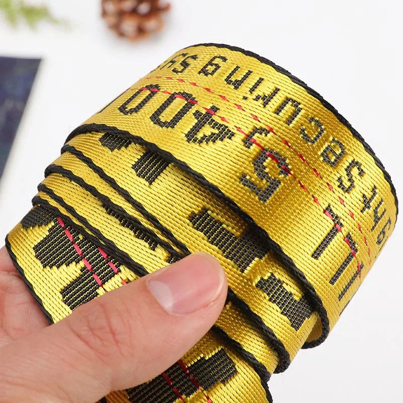 

6 Colors Belt 100-200cm Street Style Canvas Off White Belt Industrial Letters Canvas Belt Women Men Punk Embroidery Waist Strap