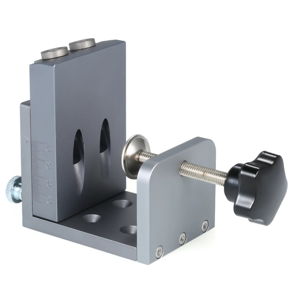 

Hole Locator Jig Pocket Hole Locator for Wood Working Hole Drilling Guide DIY Kit Oblique Jig Woodworking Positioning Locator