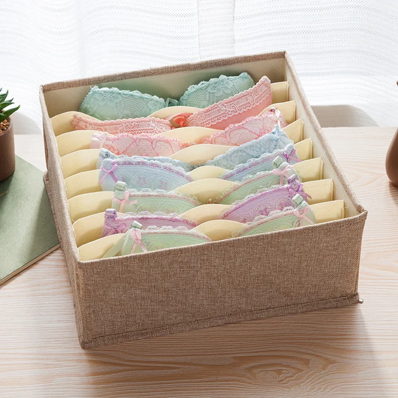 Newly Breathable Cotton Linen Drawer Organizer Quality 8 16 Cells