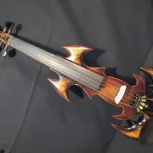 Новая модель необычная песня искусство обтекание 5 струн 4/4 электрическая скрипка, твердая древесина