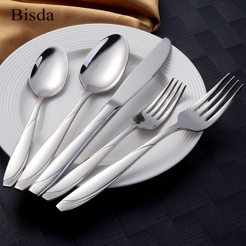 

18/10 Stainless Steel Dinnerware Set 20Pcs Tableware Set With Gife Box Luxury Dinner Knife Fork Teaspoon Used in Party