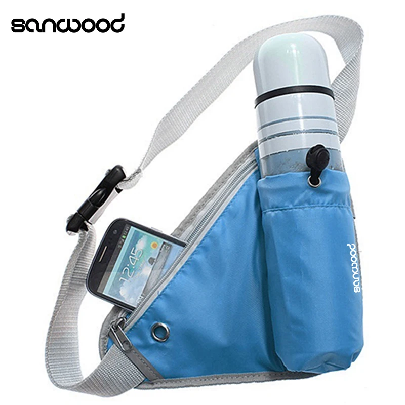 

New Trendy Triangular Waist Bag Durable Belt Water Bottle Pocket Pouch